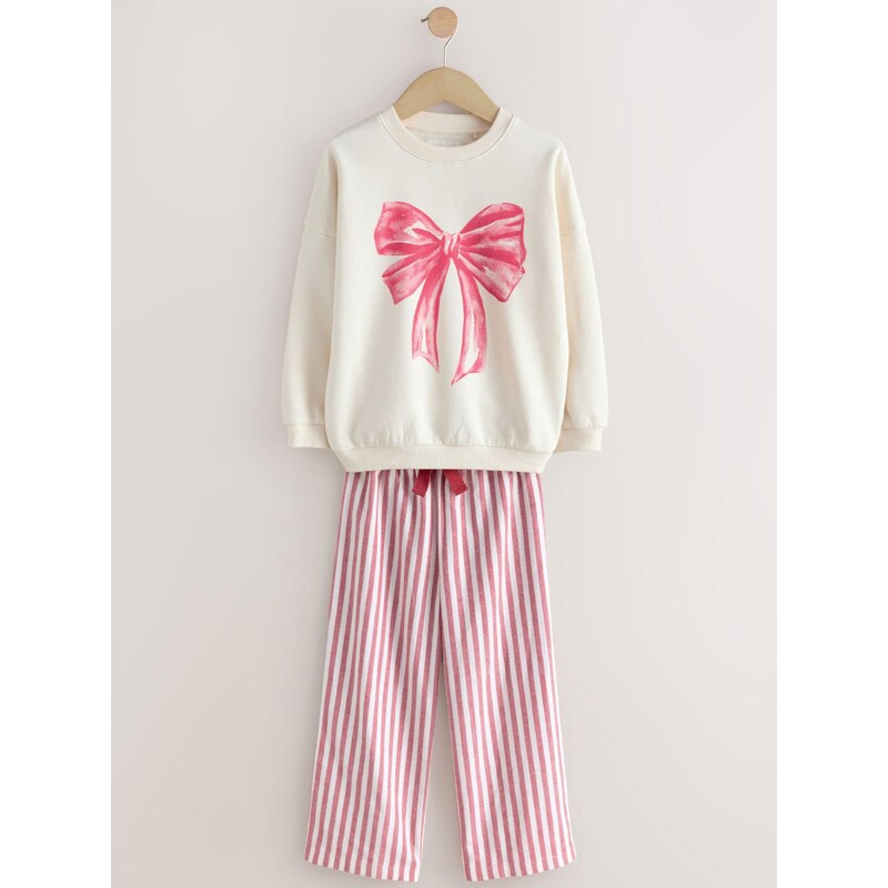 Next Pyžamo ružová / červená / prírodná biela 66299331