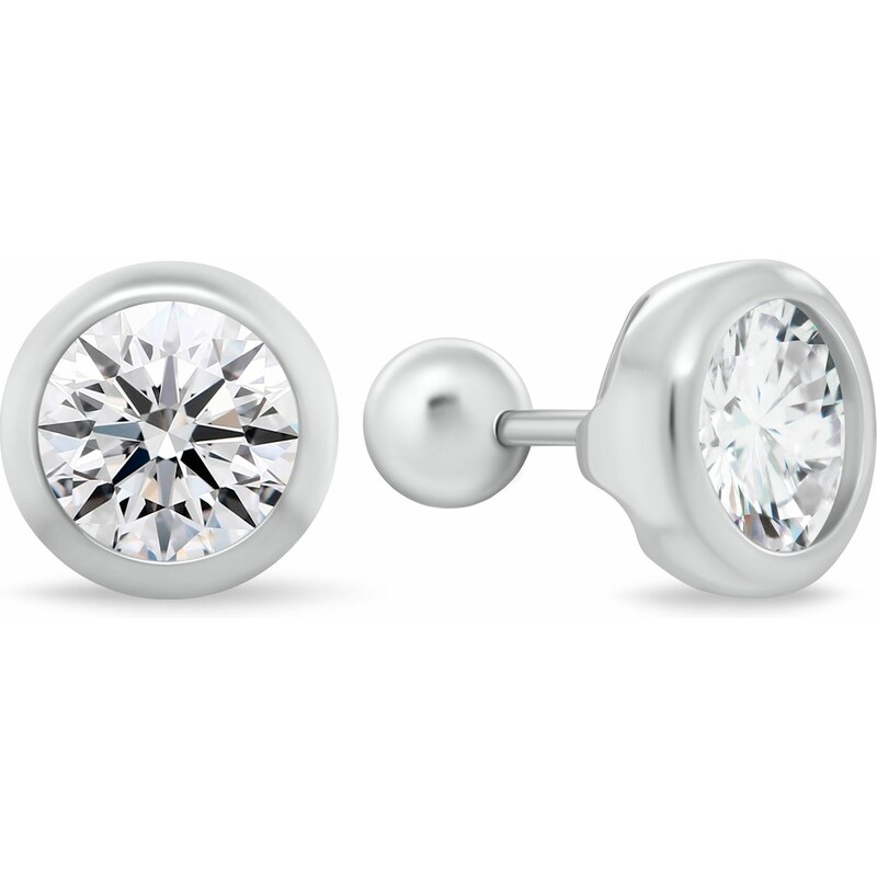 Brilio Silver Strieborné kôstky s čírym kubickým zirkónom EA1229W 0,8 66579307