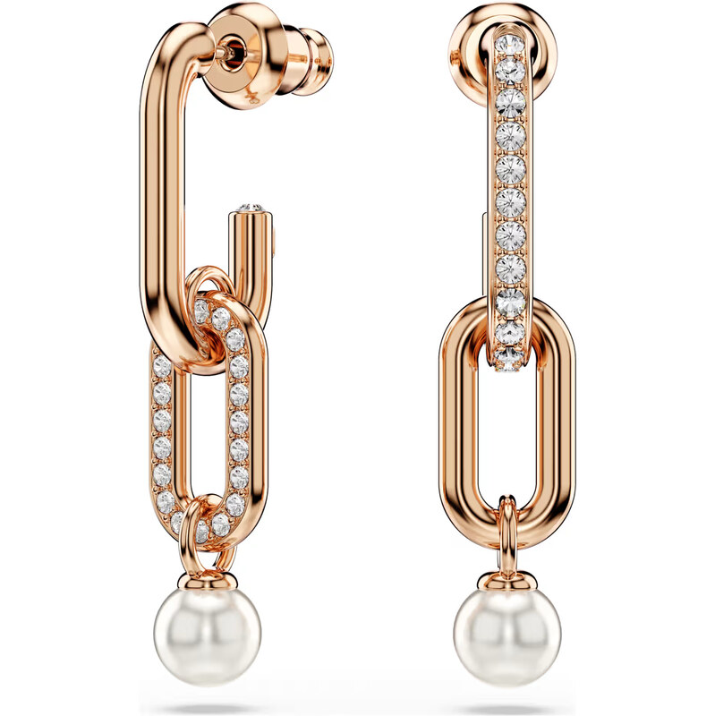 Swarovski Trblietavé pozlátené náušnice s perličkami Constella 5728585 66586504