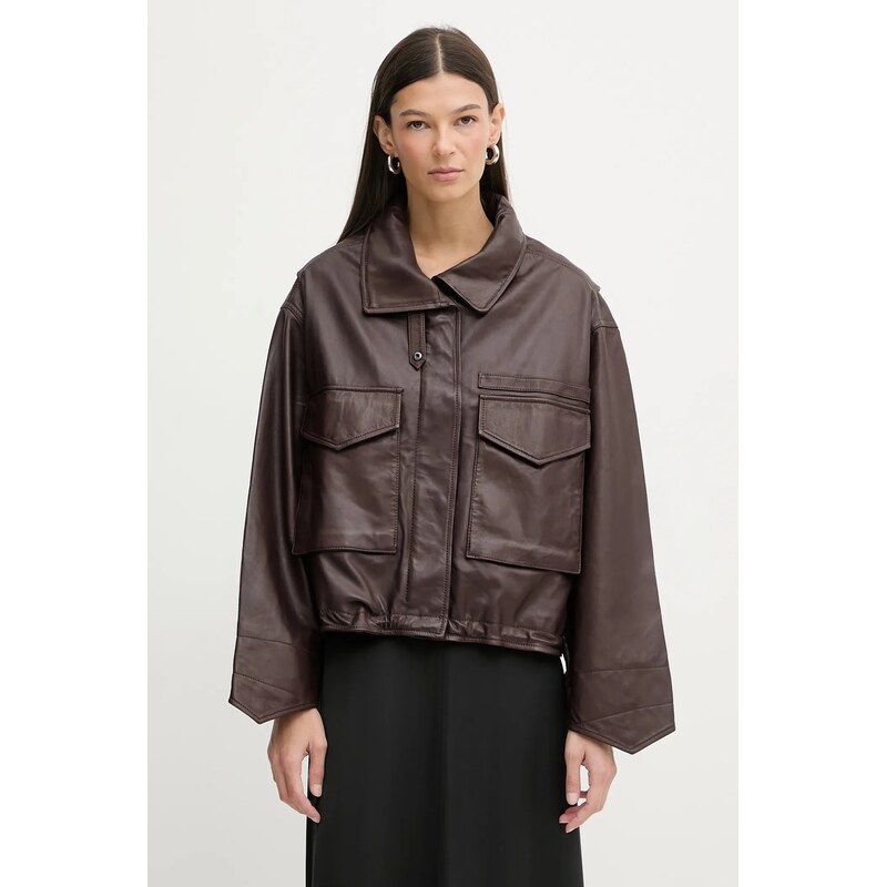 Kožená bunda AllSaints CLAY 66299511