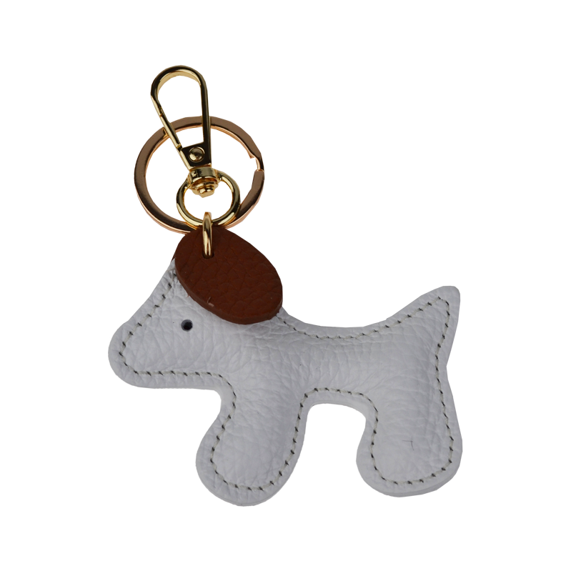 NovaKabelka.sk Kľúčenka Cane Bianco Camel 66301200