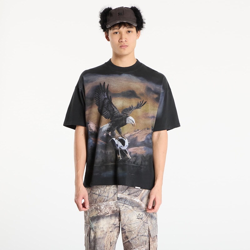 Tričko REPRESENT Chrome Flight T-Shirt UNISEX Stained Black XXL 66302366