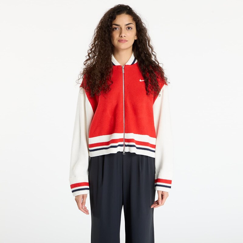 Sveter Nike Sportswear Womens Cardigan University Red/ Sail/ Midnight 66302372