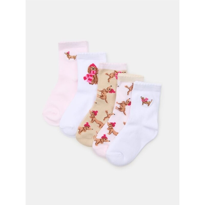 Sinsay - Súprava 5 párov ponožiek - viacfarebná 66313259