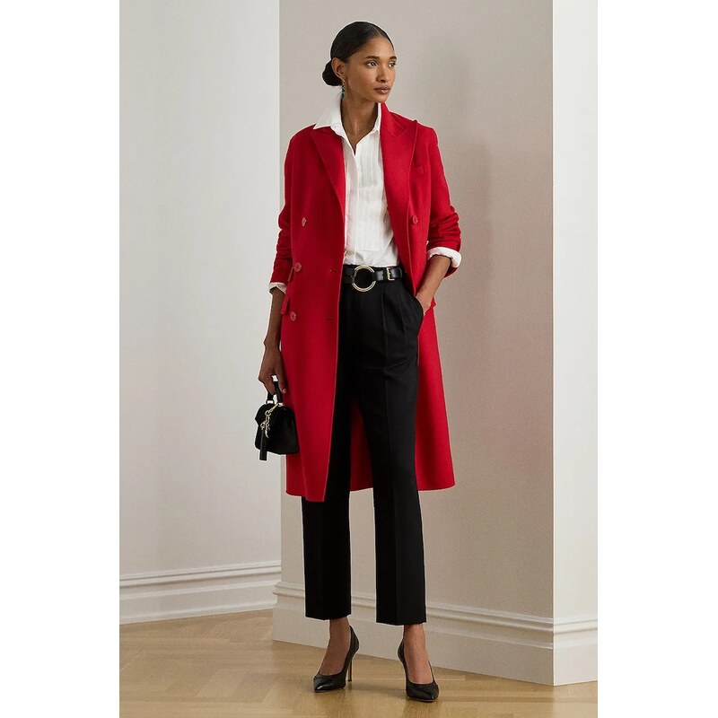 Kabát s prímesou vlny Lauren Ralph Lauren 66216631