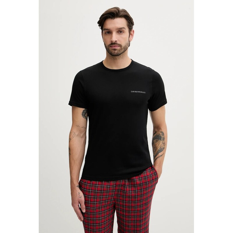 Bavlnené elegantné tričko Emporio Armani Underwear 2-pak 66123793