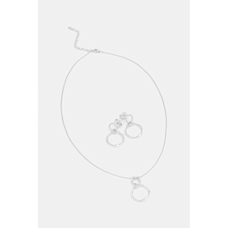 Strieborný náhrdelník a náušnice Answear.LAB 66276243
