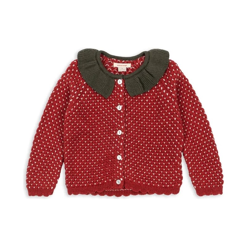 Detský vlnený kardigan Konges Sløjd STRAWBERRY CARDIGAN 66238951