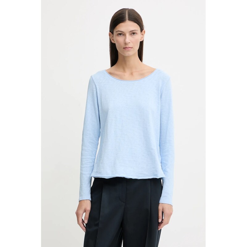 Bavlnené tričko s dlhým rukávom Marc OPolo 66515224