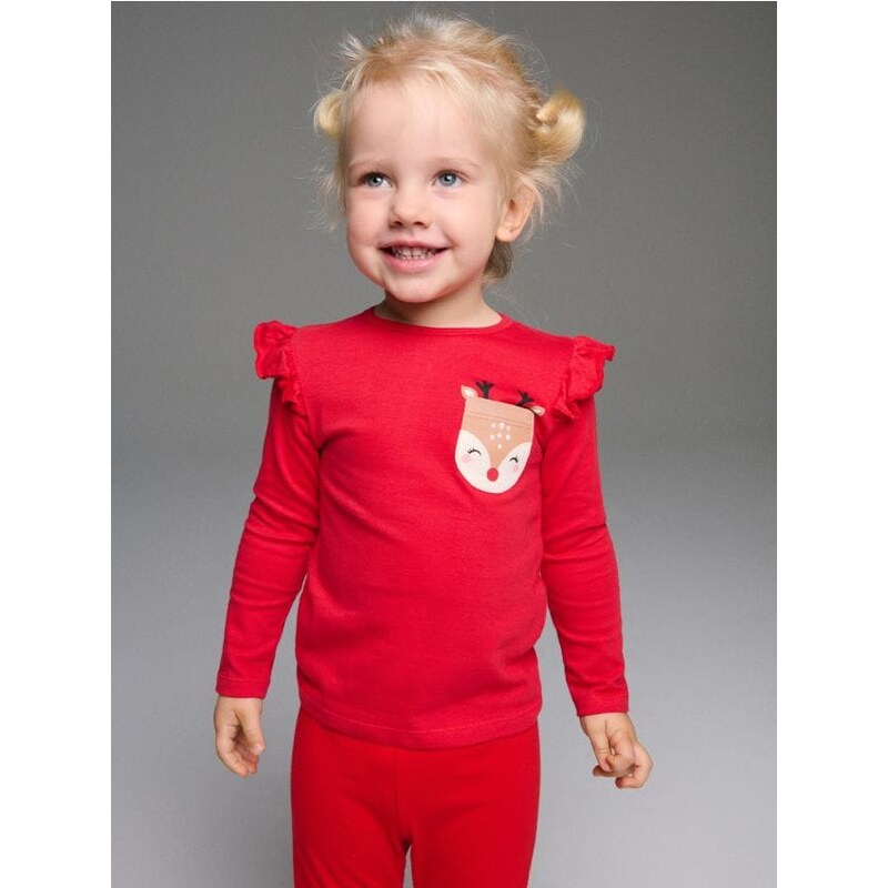 Sinsay - Tričko s dlhými rukávmi - červená 66313195