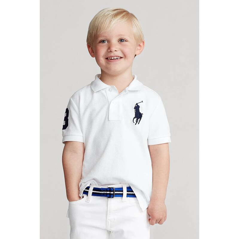 Detská bavlnená polokošeľa Polo Ralph Lauren 66303337