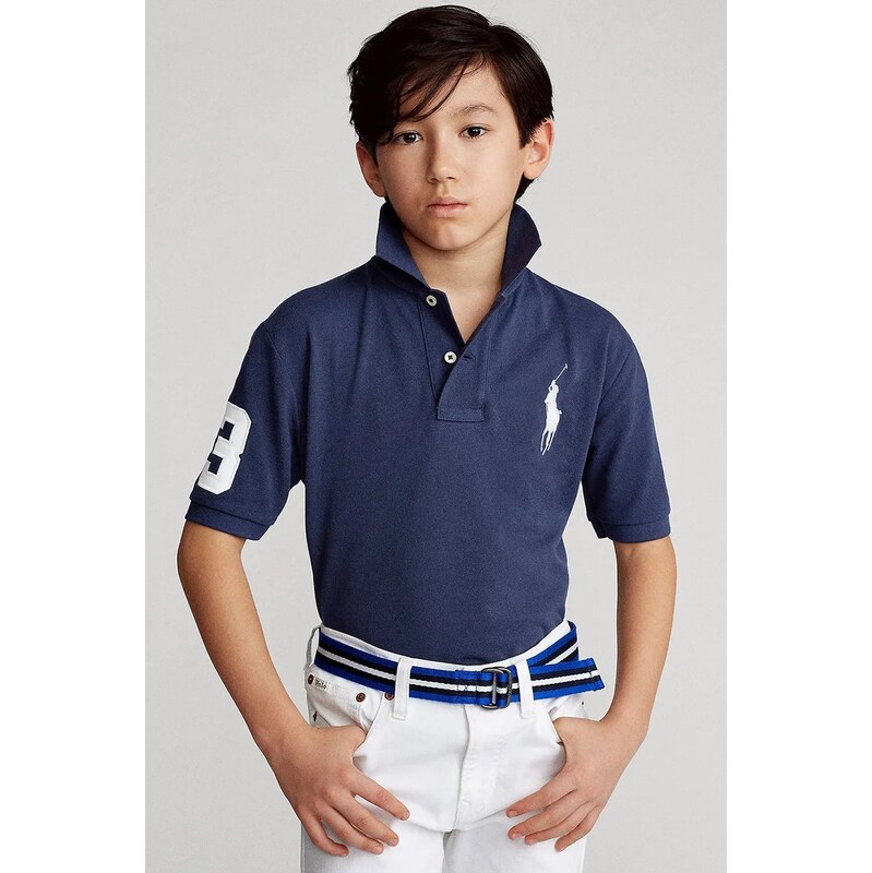 Detská bavlnená polokošeľa Polo Ralph Lauren 66303333