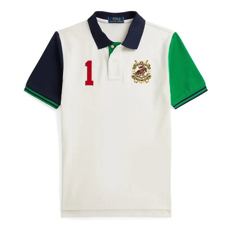 Detská bavlnená polokošeľa Polo Ralph Lauren 66303336