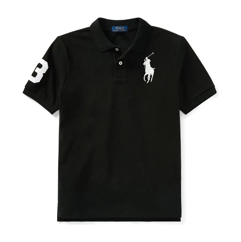 Detská bavlnená polokošeľa Polo Ralph Lauren 66303359