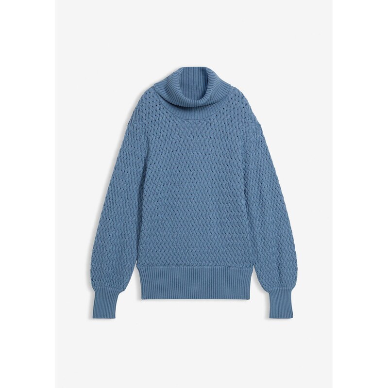 bonprix Rolák s merino vlnou, farba modrá 66303491