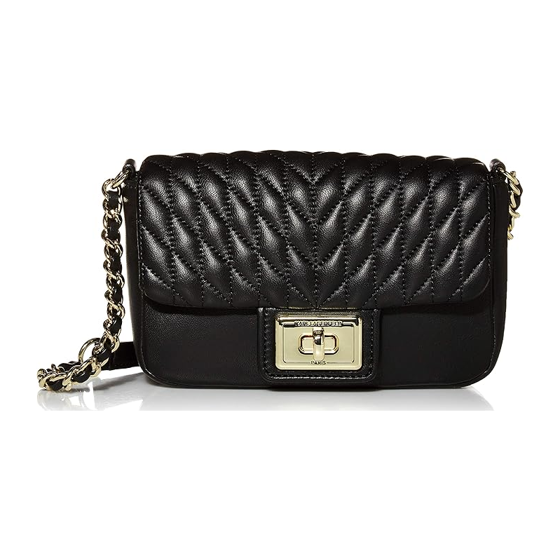 Karl Lagerfeld Agyness Crossbody Black Gold 66600104