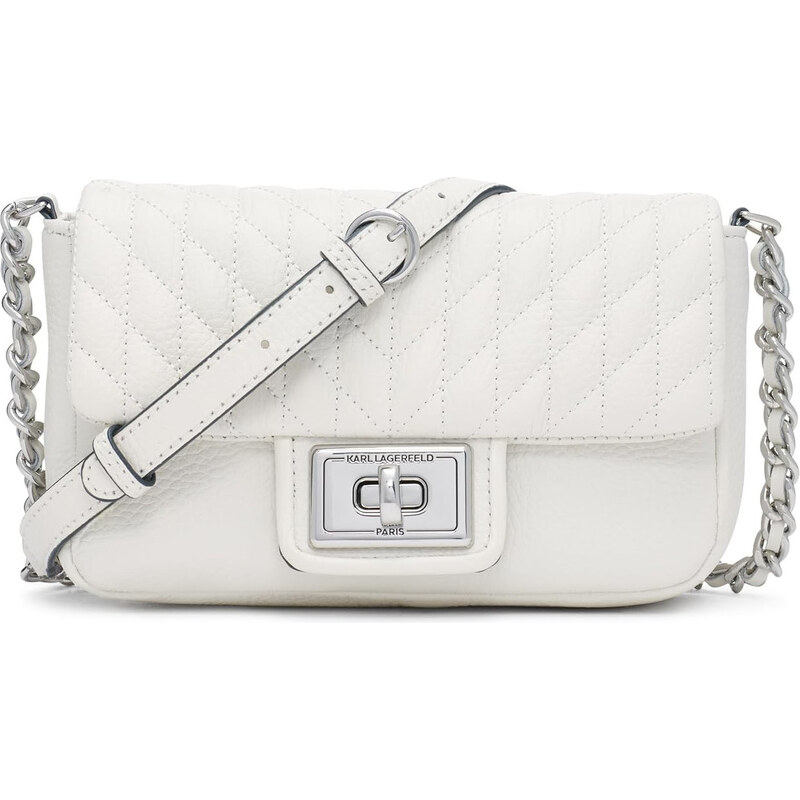 Karl Lagerfeld Agyness Crossbody Winter White Silver 66600105