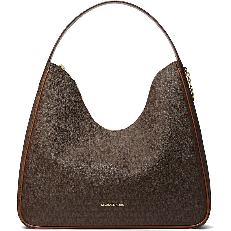 Michael Kors Nayla Medium Signature Logo Shoulder Bag Brown 66600108