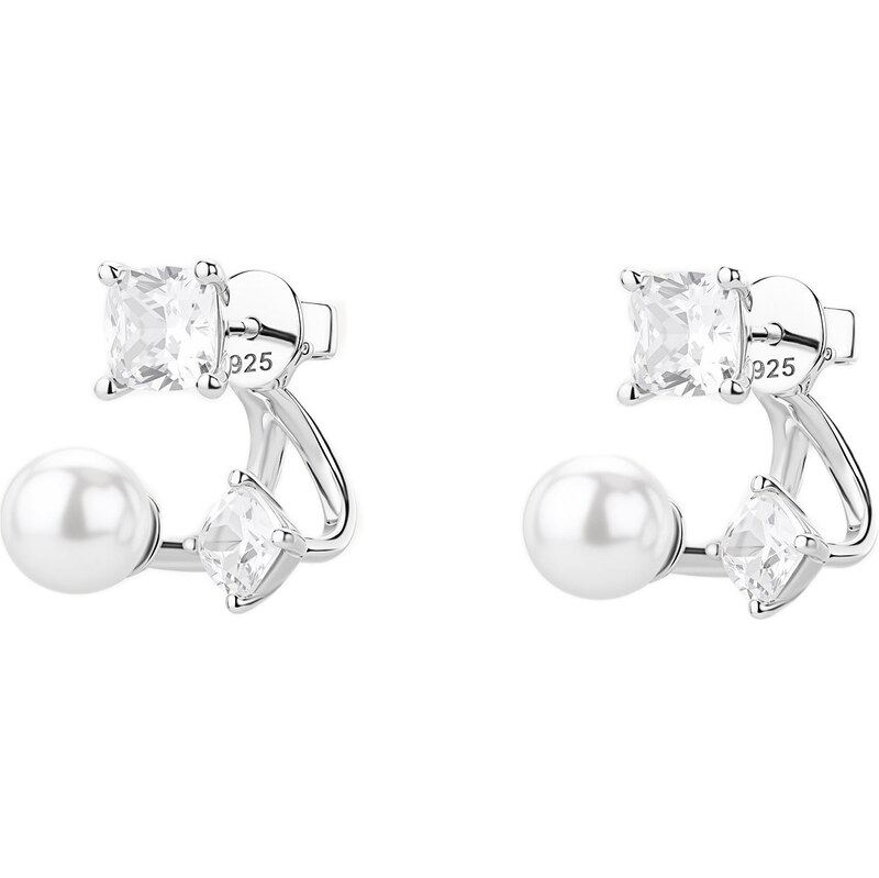 Brosway Strieborné náušnice so syntetickou perlou Fancy Infinite White 66581384