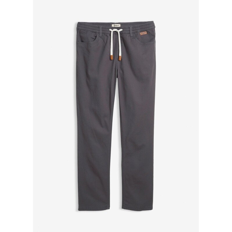 bonprix Strečové nohavice bez zapínania, Regular Fit, rovné, farba 66304357
