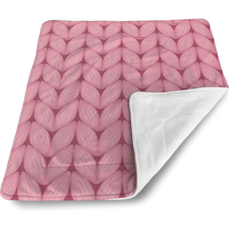 Sablio Deka pre bábätko Ružové pletenie z vlny 60375175