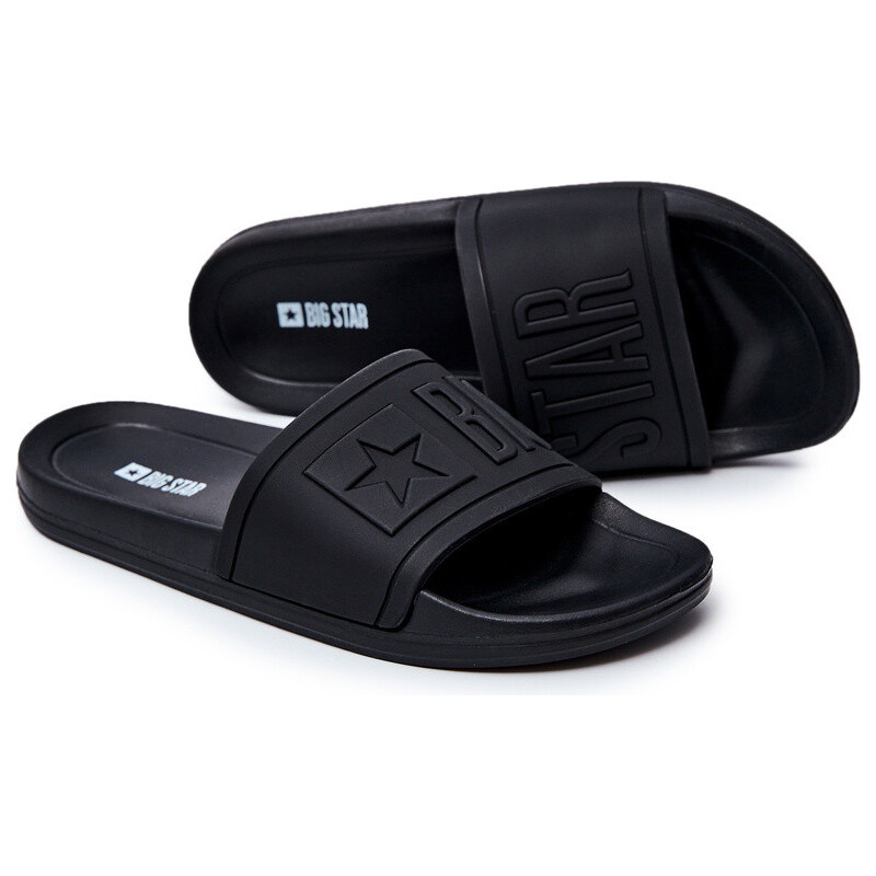 Big Star Shoes Klapki Męskie Big Star Gumowe Czarne DD174690 66657826