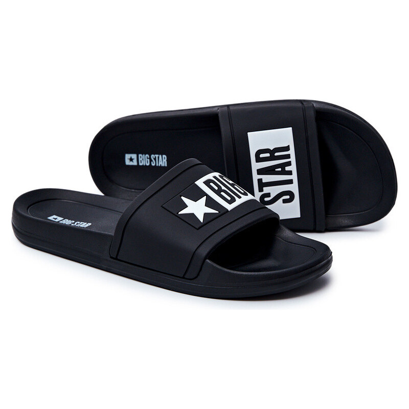 Big Star Shoes Klapki Męskie Big Star Gumowe Czarne DD174699 66657838