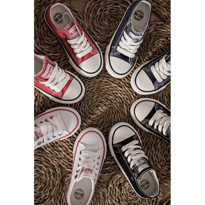 Big Star Shoes Trampki Dziecięce Big Star FF374200 Białe 66657858