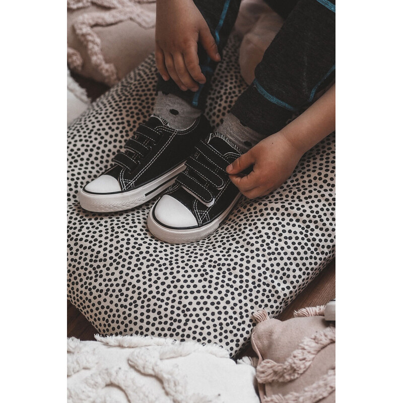 Boto Dziecięce Trampki Na Rzepy Czarne Bernie 67260422