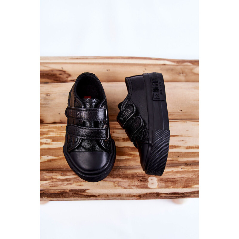 Big Star Shoes Dziecięce Skórzane Trampki Na Rzep BIG STAR KK374054 66658398