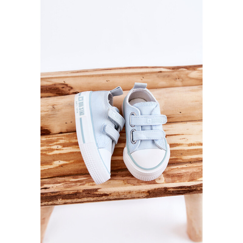 Big Star Shoes Dziecięce Materiałowe Trampki Na Rzep BIG STAR KK374078 66658405