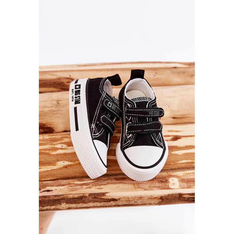 Big Star Shoes Dziecięce Materiałowe Trampki Na Rzep BIG STAR KK374074 66658402