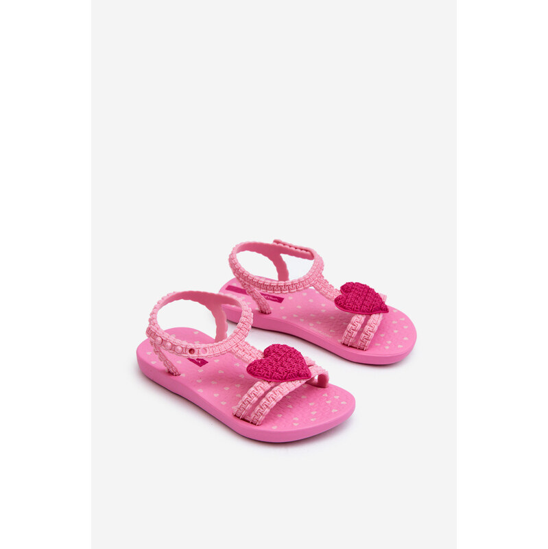Sandałki Dziecięce Z Sercem 81997 Ipanema My First Baby Różowe 66660206
