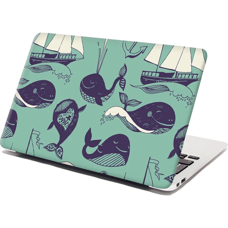 Sablio Samolepka na notebook Veľryby 65100885