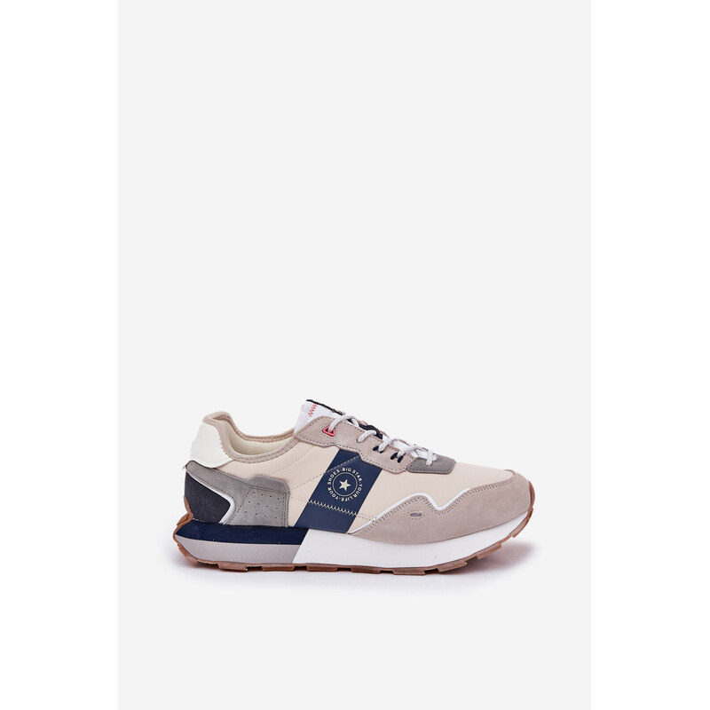 Big Star Shoes Zamszowe Sneakersy Męskie Na Platformie Big Star 66662259