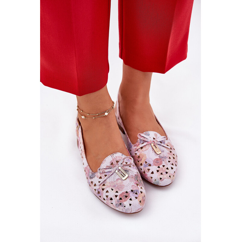 Boto Ażurowe Baleriny Z Odkrytą Piętą Multikolor Navinnia 66662472
