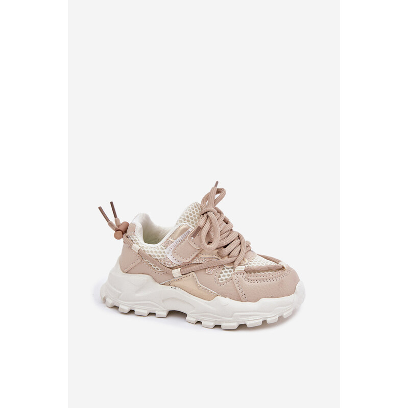 Boto Buty Sportowe Sneakersy Dziecięce Beżowe Tilvianea 66663198