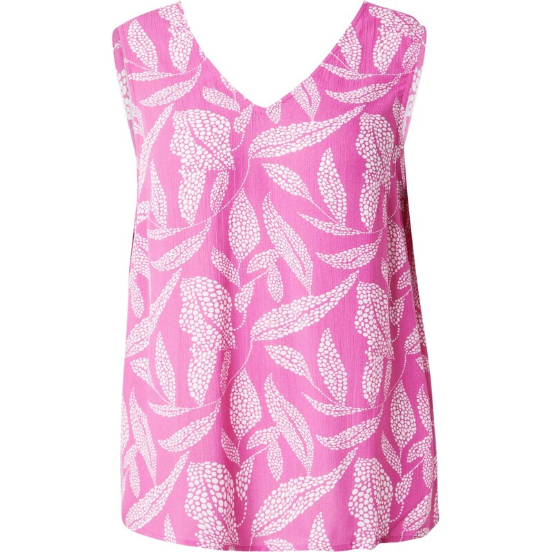 ONLY Carmakoma Blúzka CARCALYPSO fuksia / biela 66307485