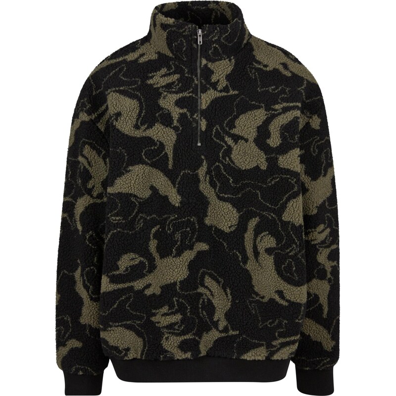 Urban Classics Sveter kaki / čierna 66307487