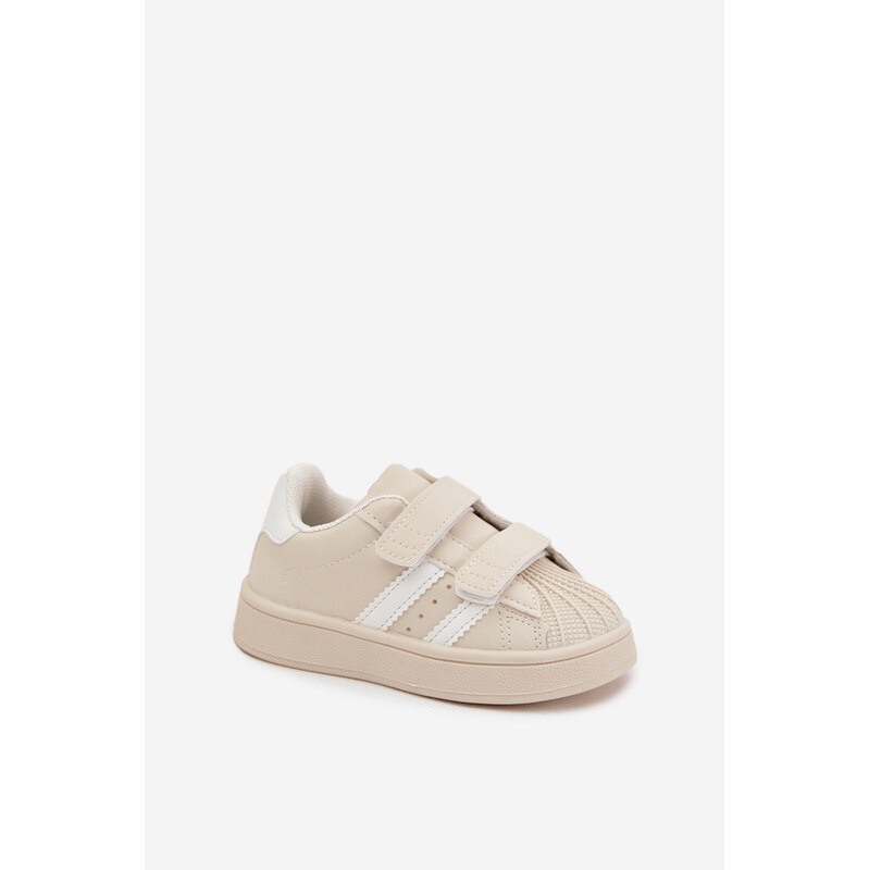 Boto Dětské Sportovní Boty Tenisky Z Eko Kůže Béžové Renel 66664642