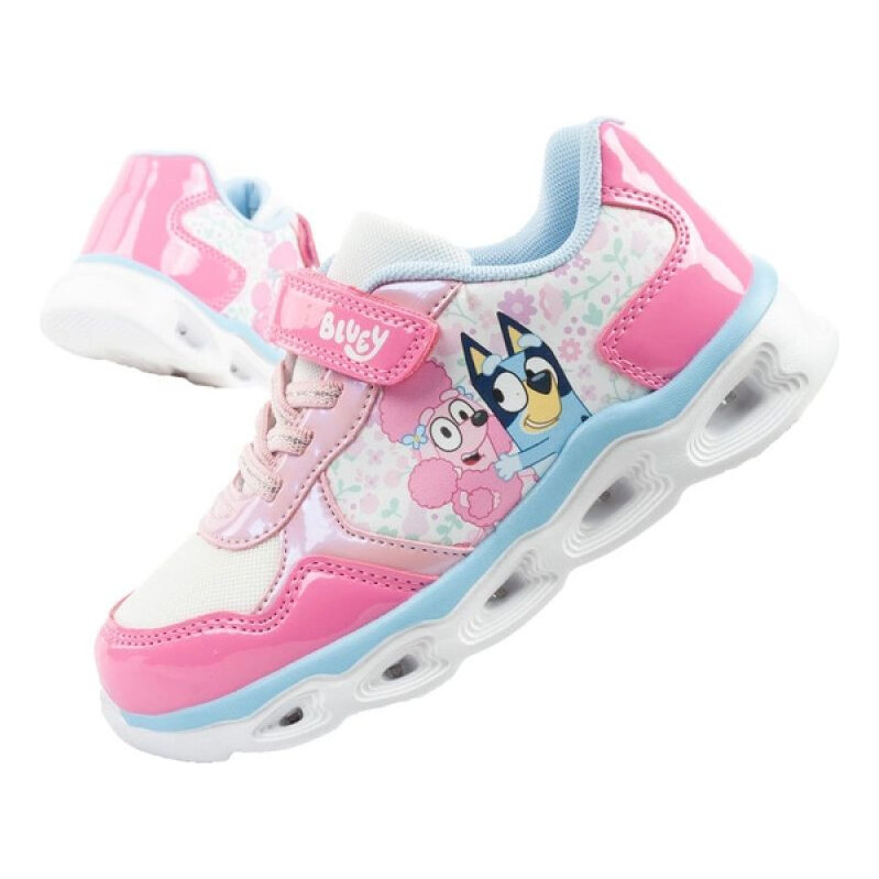 Detské športové tenisky Leomil Bluey s ľahkým suchým zipsom LED 66664818