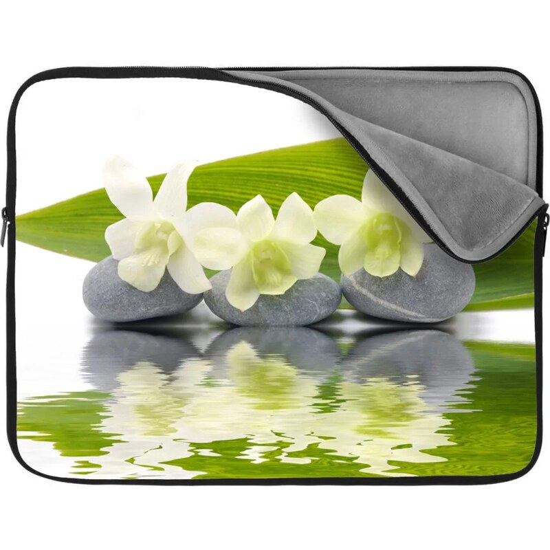 Sablio Obal na notebook Biela orchidea 65426596