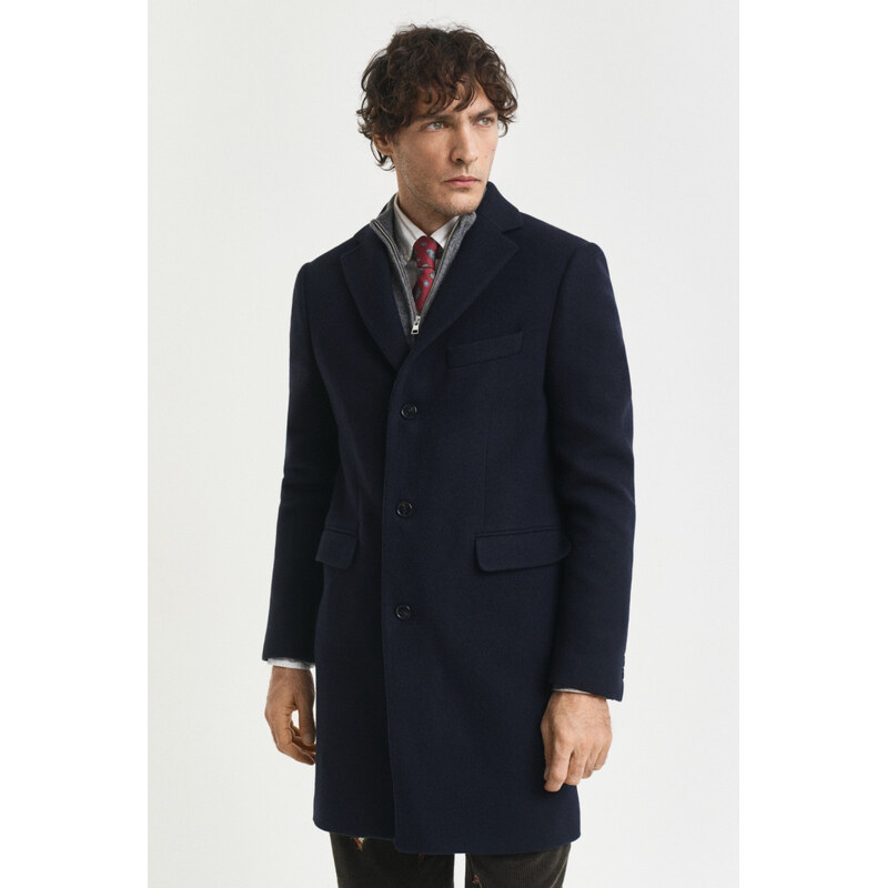 KABÁT GANT CLASSIC WOOL COAT NIGHT BLUE 66306548
