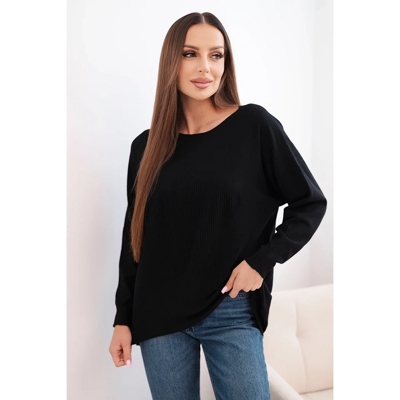 Kesi Dámsky sveter R2029 s dlhším zadným dielom 66738227