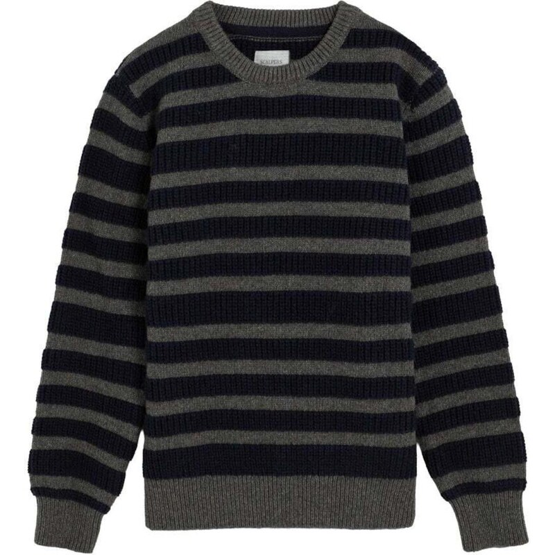 Scalpers Sveter námornícka modrá / tmavosivá 66308153