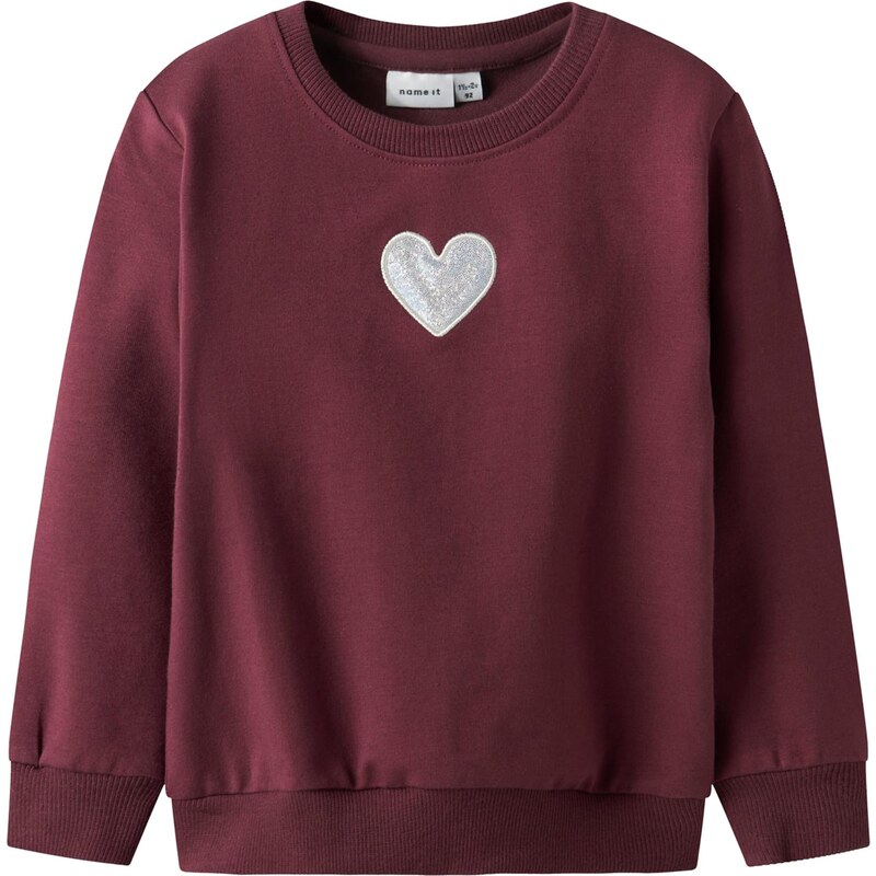 NAME IT Mikina NMFSakkina burgundská / strieborná / biela 66308165