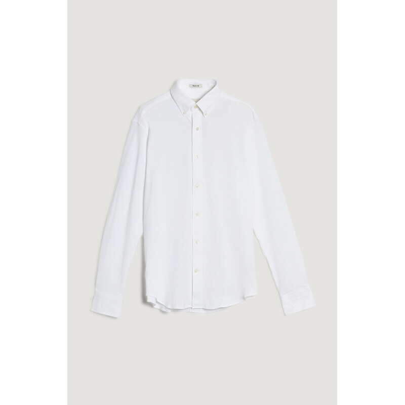KOŠEĽA GANT REG JERSEY PIQUE STRETCH SHIRT WHITE 67556325