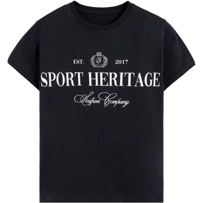 Scalpers Tričko čierna / biela 66308255