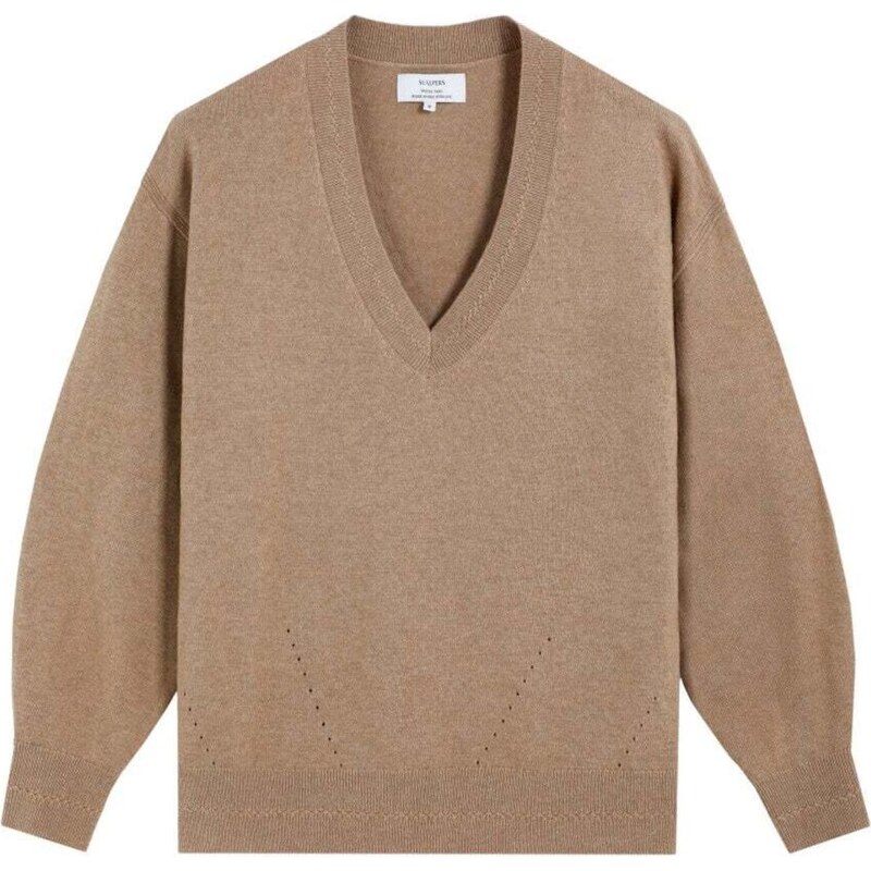 Scalpers Sveter Mer V piesková 66308258