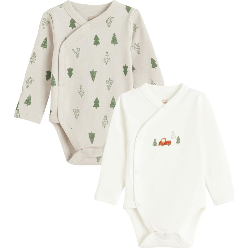 Cool Club Overal svetlobéžová / tmavozelená / biela ako vlna 66308473